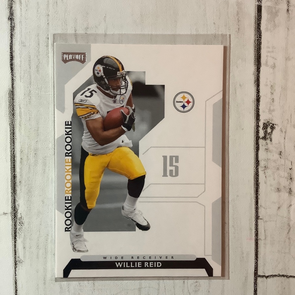 Willie Reid 2006 Playoff NFL Playoffs ROOKIE #135 Steelers FOOTBALL